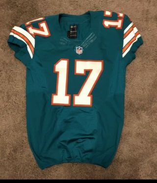 Ryan Tannehill Miami Dolphins Game Worn Issued Jersey 2015 Titans