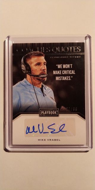 2018 Playbook Coaches Quotes Mike Vrabel Auto 