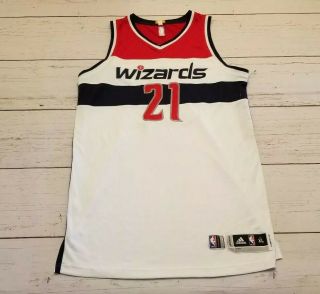 Washington Wizards Game Worn Issued Adidas Rev30 Jersey Xl Jaron Johnson 21