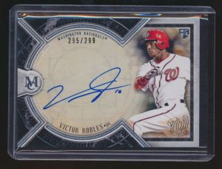2018 Topps Museum Victor Robles Rookie Autograph Auto /299 Nationals