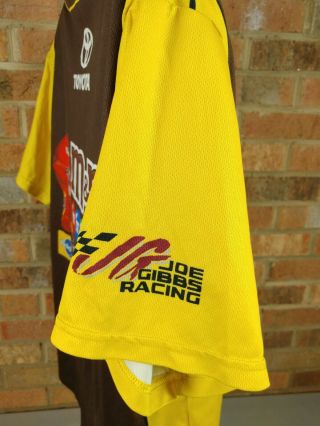 KYLE BUSCH M&Ms Pit Crew Shirt Team Issued Joe Gibbs Racing Toyota Nascar Large 5