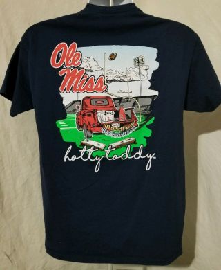 University Of Mississippi Hotty Toddy T - Shirt Medium Ole Miss Rebels Tailgate
