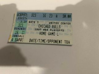 1997 NBA Finals Ticket Stub Game 6 Jazz Bulls CLINCH 5th Championship RARE MUST 5