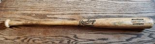 Edgar Martinez Autographed Signed Game Uncracked Bat 1992 Rawlings Mariners