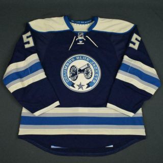2015 - 16 John Ramage Columbus Blue Jackets Game Issued Reebok Hockey Jersey Cbj