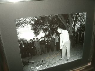 Ben Hogan Practicing In The Evening Hours Autographed Jsa Loa