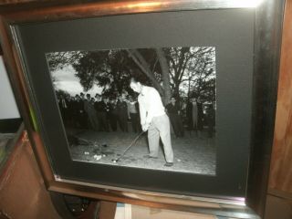 Ben Hogan Practicing In the Evening Hours Autographed JSA LOA 3