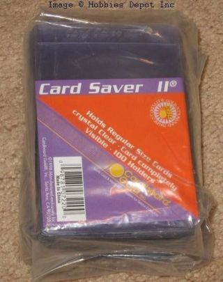 1000 Cbg Card Saver Ii / 2 Semi Rigid Baseball Trading Card Holders