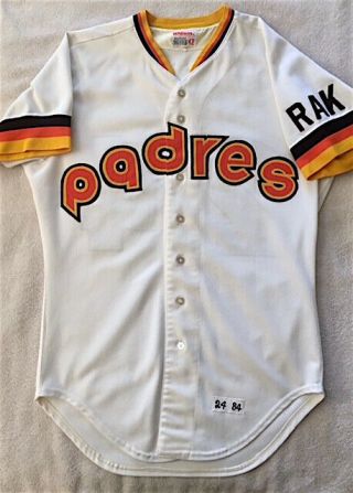 1984 Champ Summers Game Worn Padres Home Jersey 24 World Series Year
