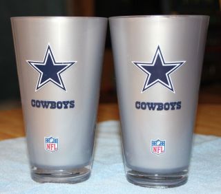 2 Nfl Dallas Cowboys Hard Plastic Beer Pint Size Drinking Cups