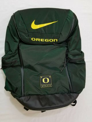 2018 - 2019 Oregon Ducks Football Team Issued Nike Athlete Exclusive Full Backpack