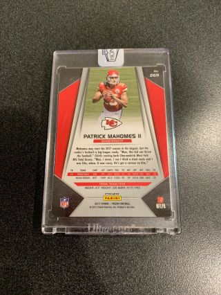 2018 HONORS Patrick Mahomes 2017 Prizm Rookie Cracked Ice Auto 1/3 Chiefs RC  2