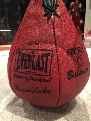 Boxing Speed Bag Autographed By Muhammad Ali Norton Frazier Foreman Holmes 2