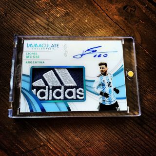 2019 Panini Immaculate Soccer Logo Signatures Adidas Patch Lionel Leo Messi 1/1