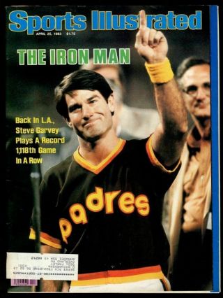 Si: Sports Illustrated April 25,  1983 Steve Garvey,  Baseball,  San Diego Padres