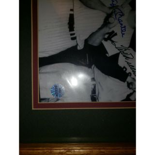 Framed Authenticated Hand Signed by Joe DiMaggio And Mickey mantle And Ted. 3