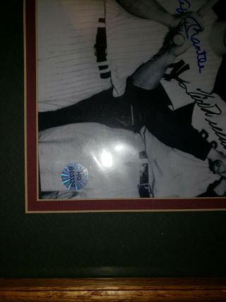 Framed Authenticated Hand Signed by Joe DiMaggio And Mickey mantle And Ted. 4