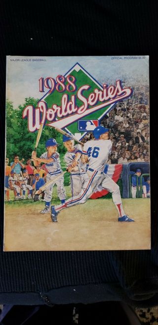 1988 Mlb Baseball World Series Official Program Los Angeles Dodgers,  First Game