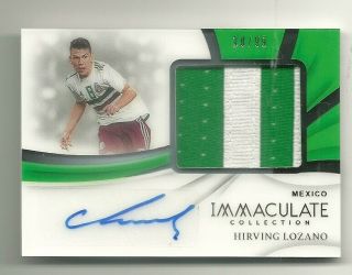 Hirving Lozano 2018 - 19 Panini Immaculate Premium Patch Autograph /99 Mexico