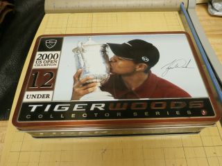 Tiger Woods Collector Series 1 2000 Us Open Campion Nike Golf Balls In Gift Tin