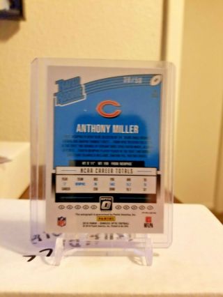 2018 Donruss Optic Rated Rookie ANTHONY MILLER Red Prizm auto 30/50 Bears 2