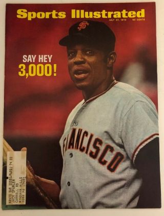 Sports Illustrated July 27,  1970.  Say Hey 3000