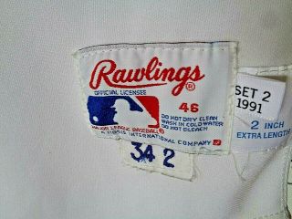 Texas Rangers NOLAN RYAN 1991 game worn issued jersey 4