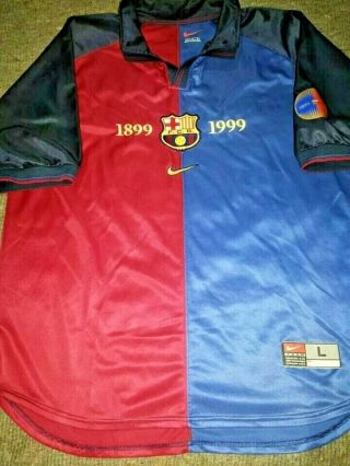 Guardiola Barcelona Centenary Jersey 1998 1999 Shirt Camiseta Maglia Trikot L 2