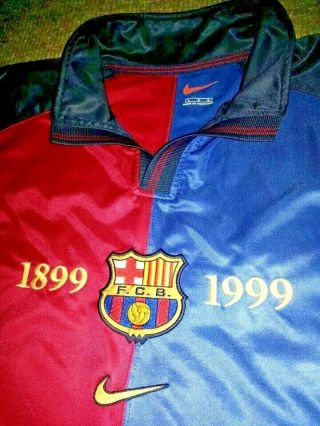 Guardiola Barcelona Centenary Jersey 1998 1999 Shirt Camiseta Maglia Trikot L 4
