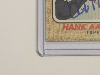 2017 Topps Heritage Real One Dual Autograph Hank Aaron/ Derek Jeter 3 of 5 SSP 5