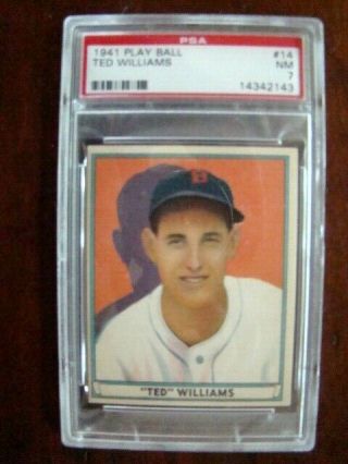 1941 Play Ball 14 Ted Williams,  Psa 7 Nm
