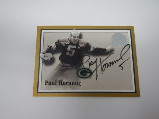2000 Fleer Great Of The Game Paul Hornung Autograph Auto