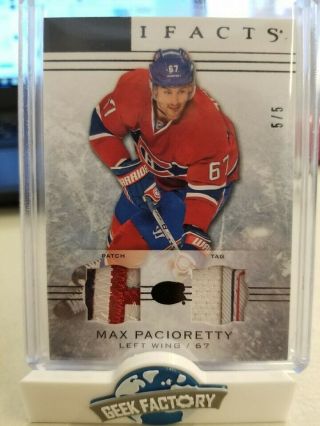 2014 - 15 Artifacts Black Patch Tag Max Pacioretty 5/5