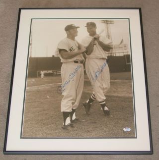 Mickey Mantle And Ted Williams 16 X 20 Photograph Autographs