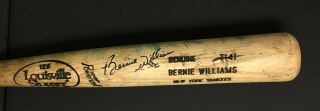 Bernie Williams Game Louisville Slugger Baseball Bat Signed York Yankee 6