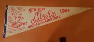 1969 York Mets World Champship Pennant