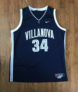 Mens Nike Villanova Wildcats Ncaa College Basketball Jersey 34 Size Large