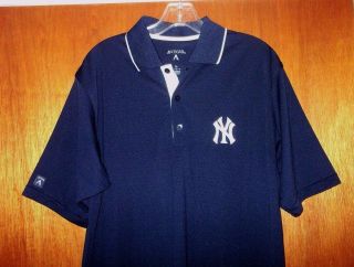 York Yankees Mlb Shirt Pro Baseball Jersey Stitched Golf Polo Mens M