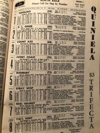 1976 Taunton Greyhound Program Derby Qualifying PL Greer 4
