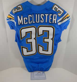 2015 San Diego Chargers Dexter Mccluster 33 Game Issued Light Powder Blue