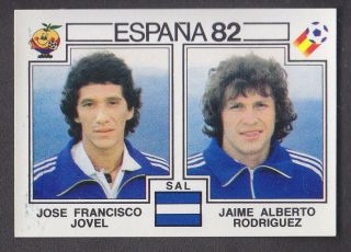 Panini - Espana 82 World Cup - 221 Jovel / Rodriguez - El Salvador
