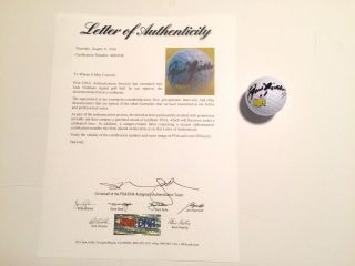 Jack Nicklaus Hand Signed Masters Golf Ball Psa Loa Golden Bear