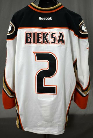2016 Kevin Bieksa 2 Stanley Cup Playoffs Game Worn Anaheim Ducks Jersey Loa