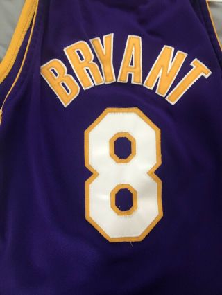 Kobe Bryant Lakers Jersey Large 44 100 Authentic.