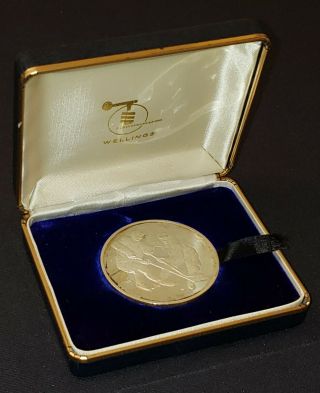 1972 - Canada Vs Russia Series - Rare Souvenir - Sterling Medal With Case