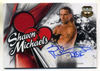 Shawn Michaels 2018 Topps Wwe Then Now Forever Walmart Auto Shirt Relic 04/25