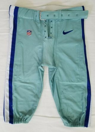 Dallas Cowboys Nfl Locker Room Issued Football Pants - Size 38 Short With Belt