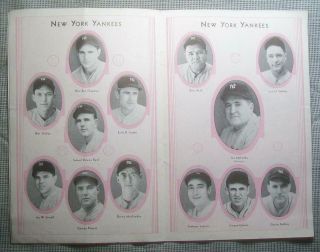 1932 WORLD SERIES PROGRAM YANKEES @ CHICAGO CUBS BABE RUTH 