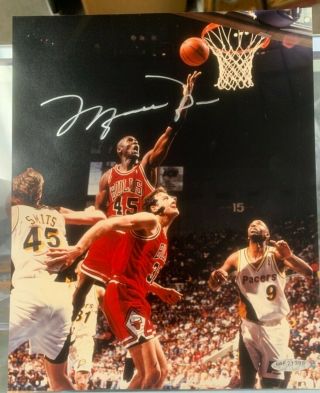 Upper Deck Uda Michael Jordan Signed Auto 8x10 Photo 45 He 
