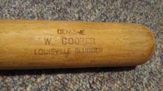 1953 Hillerich And Bradsby William " Walker " Cooper Game Baseball Bat N/r